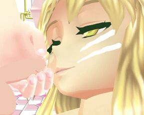 【SEX-MMD】Yukari - Grinding cock on face【No sound】【R-18】