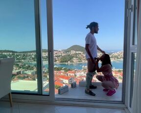 TikTok Couple Fuck on Balcony