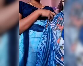 Tamil wife Swetha Saree change