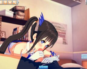 3D Hentaigame - hestia Blowjob & Titsjob