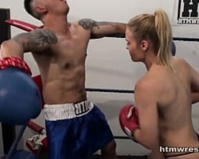 Mixed Boxing Femdom