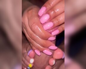 Hot new video with pink nails