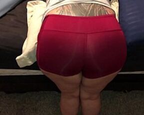 thick latina wifey in tight shorts