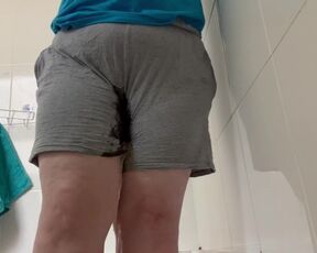 Wetting my shorts - they needed washing anyway so why wouldn't I add pee?