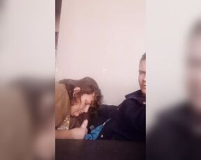 Blowjob in the Living Room Untill Cum in Stacy's Mouth