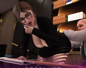 THE OFFICE - Sex Scene #10 Boss lesson and pervert oldman - 60 fps hd porn hentai